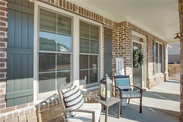 view of patio with covered porch