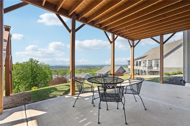 view of patio / terrace with outdoor dining space