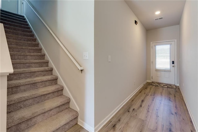 interior space featuring hardwood / wood-style flooring