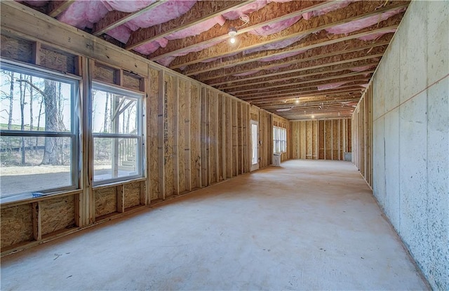 miscellaneous room with concrete flooring