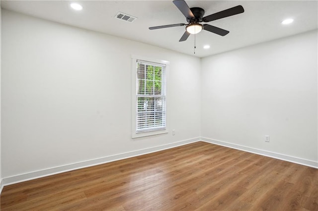 3455 Broxton Mill Way, Snellville, GA 30039 - empty room featuring wood finished floors, recessed lighting, baseboards, and ceiling fan