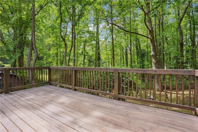 3455 Broxton Mill Way, Snellville, GA 30039 - wooden terrace with a wooded view