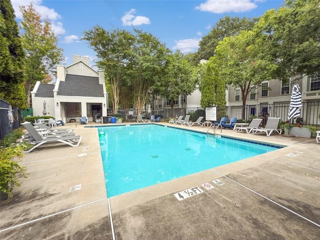 view of pool with a patio area