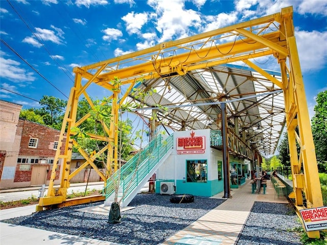 view of jungle gym featuring ac unit