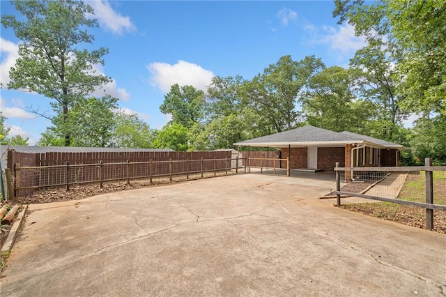 9 Latimer Rd, Cartersville, GA 30121 - view of patio / terrace featuring driveway and an exterior structure