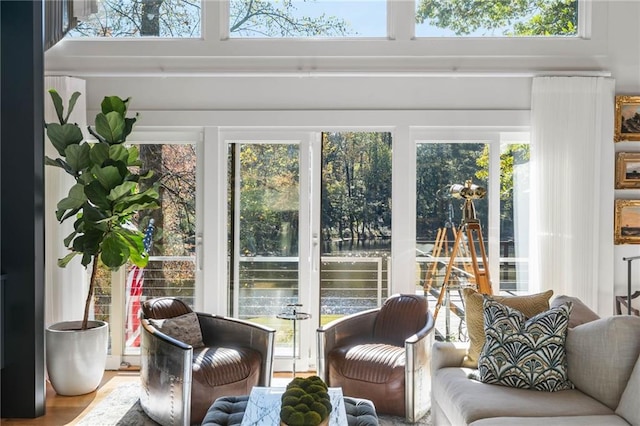 sunroom with a healthy amount of sunlight