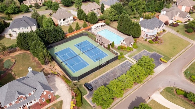 bird's eye view featuring a residential view