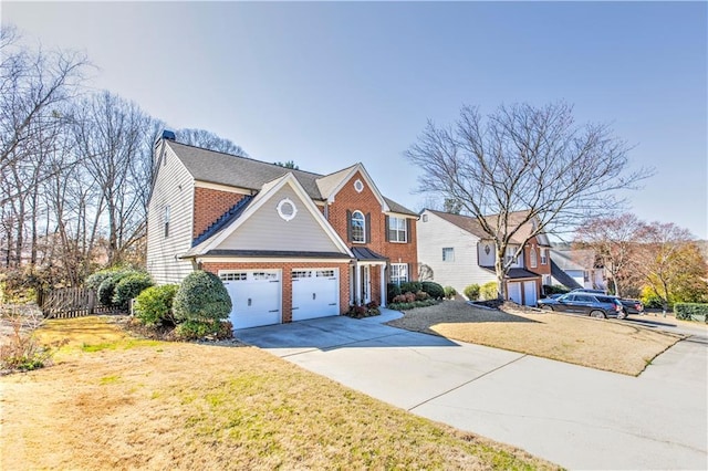 1510 Ridgemill Ter, Dacula, GA 30019 - traditional home with brick siding, a garage, driveway, and a front yard