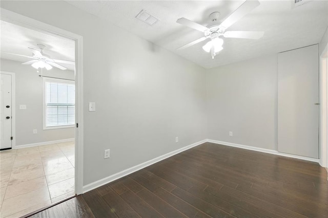 314 Spring Falls Dr, Lawrenceville, GA 30045 - unfurnished room featuring ceiling fan and wood finished floors