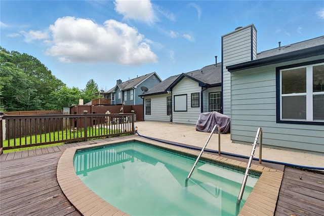 314 Spring Falls Dr, Lawrenceville, GA 30045 - view of pool featuring a wooden deck, a patio, and grilling area