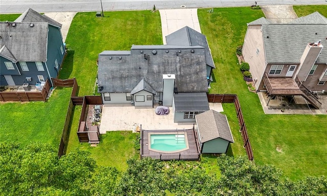 314 Spring Falls Dr, Lawrenceville, GA 30045 - aerial view of a pool