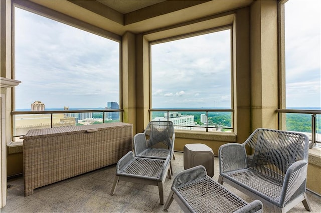 view of sunroom / solarium