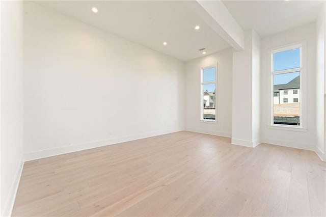 260 Guild Ln, Fayetteville, GA 30214 - spare room with light wood-style floors, baseboards, and recessed lighting