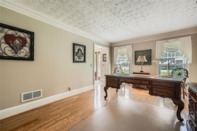 3592 Midvale Cv, Tucker, GA 30084 - office featuring wood finished floors, baseboards, and crown molding
