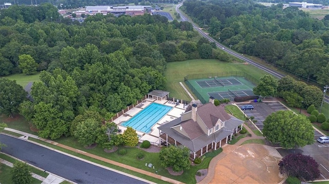 2103 Sourwood Ct, Monroe, GA 30656 - bird's eye view of a pool