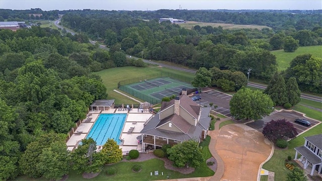 2103 Sourwood Ct, Monroe, GA 30656 - bird's eye view of a pool area