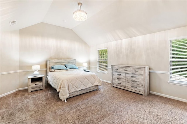 7946 White Oak Loop, Stonecrest, GA 30038 - carpeted bedroom featuring lofted ceiling and baseboards