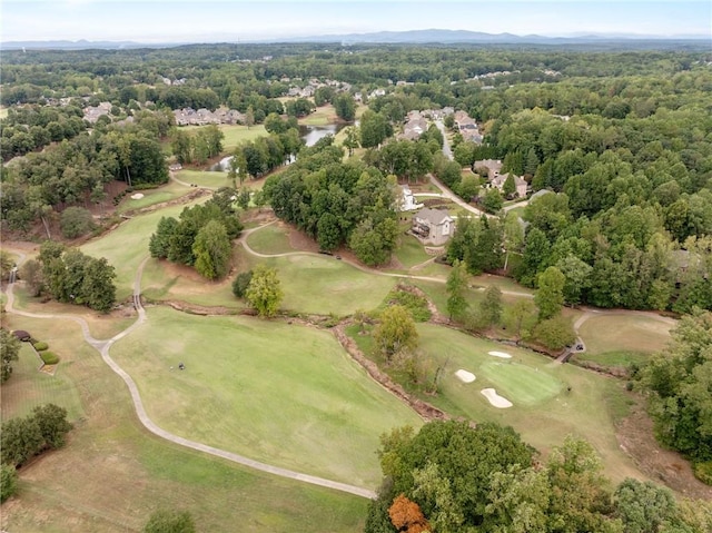 aerial view of a golf club