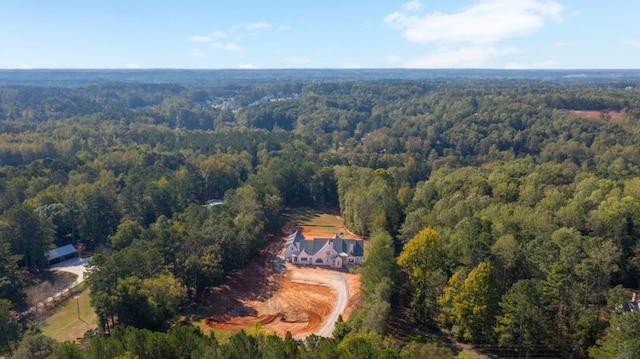 615 Hickory Flt, Milton, GA 30004 - aerial view of property and surrounding area featuring a heavily wooded area