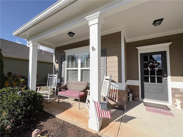 view of patio / terrace featuring covered porch