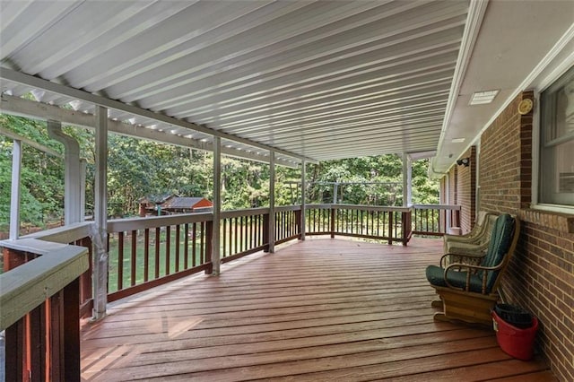 view of wooden terrace