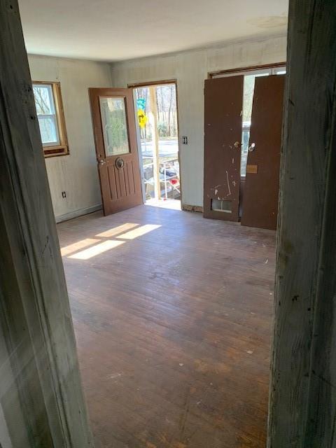 interior space featuring wood finished floors