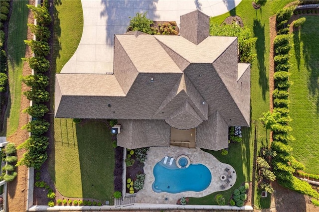birds eye view of property