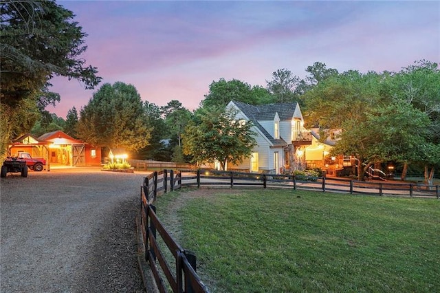 exterior space featuring fence