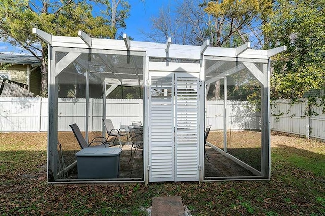 view of outbuilding