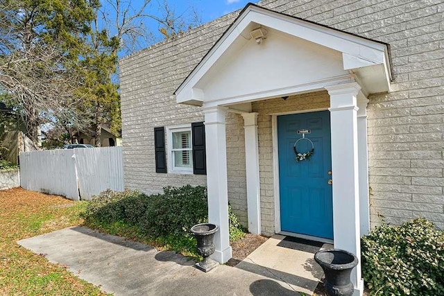 view of entrance to property