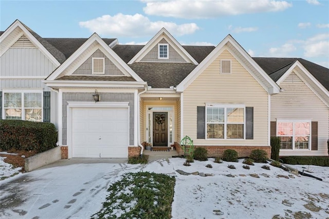 view of front of house featuring a garage