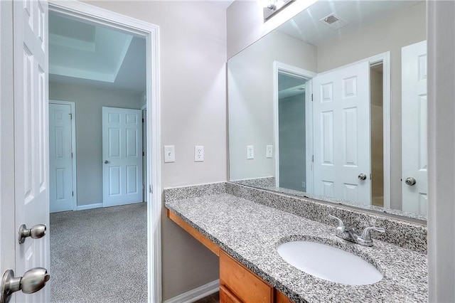 4041 Ash Tree St, Snellville, GA 30039 - bathroom with vanity and baseboards