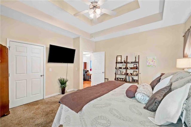 250 Brianna Blvd, Calhoun, GA 30701 - bedroom with carpet flooring and a tray ceiling