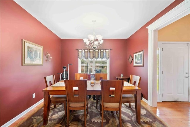 250 Brianna Blvd, Calhoun, GA 30701 - dining space featuring a chandelier and wood finished floors