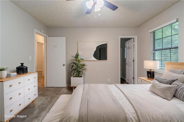 2045 Scarbrough Dr, Stone Mountain, GA 30088 - carpeted bedroom featuring ceiling fan