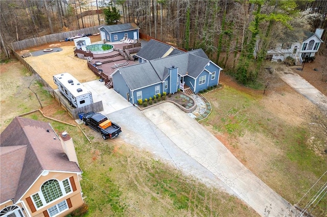 birds eye view of property