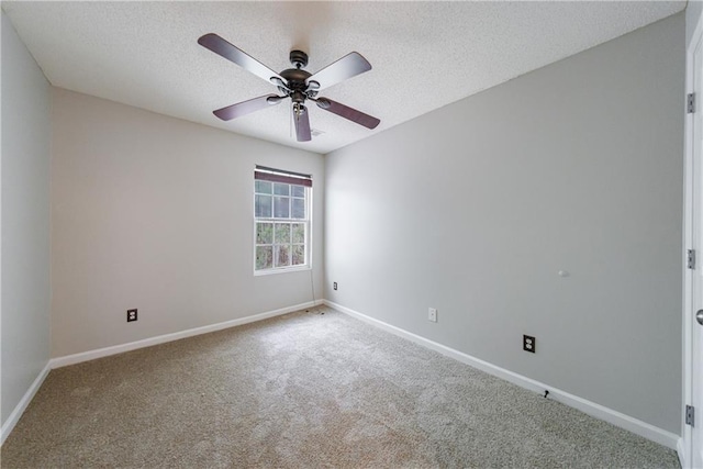 4844 W Park Cir Unit 4844, College Park, GA 30349 - carpeted spare room with a textured ceiling, ceiling fan, and baseboards