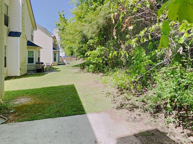 view of yard with a patio