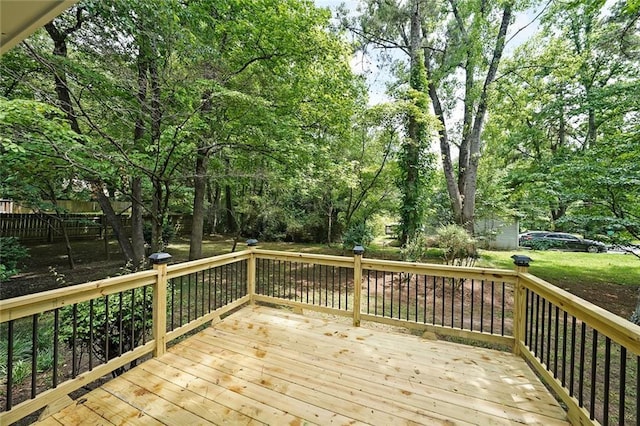 5807 Christopher Ln, Lithonia, GA 30058 - view of wooden deck