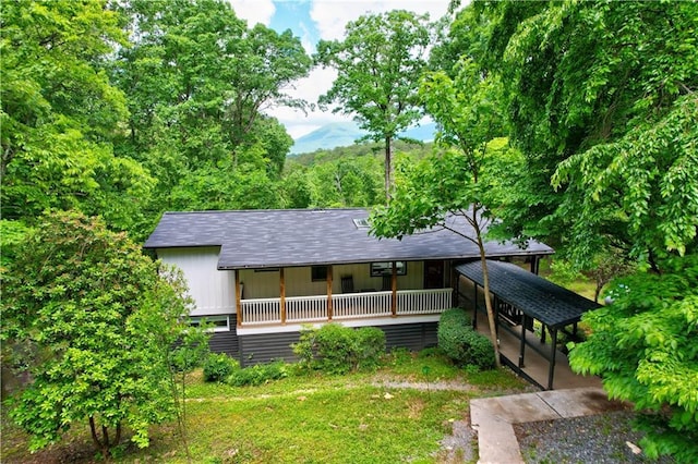 361 Rising Star Rd, Ellijay, GA 30536 - view of front facade featuring a porch