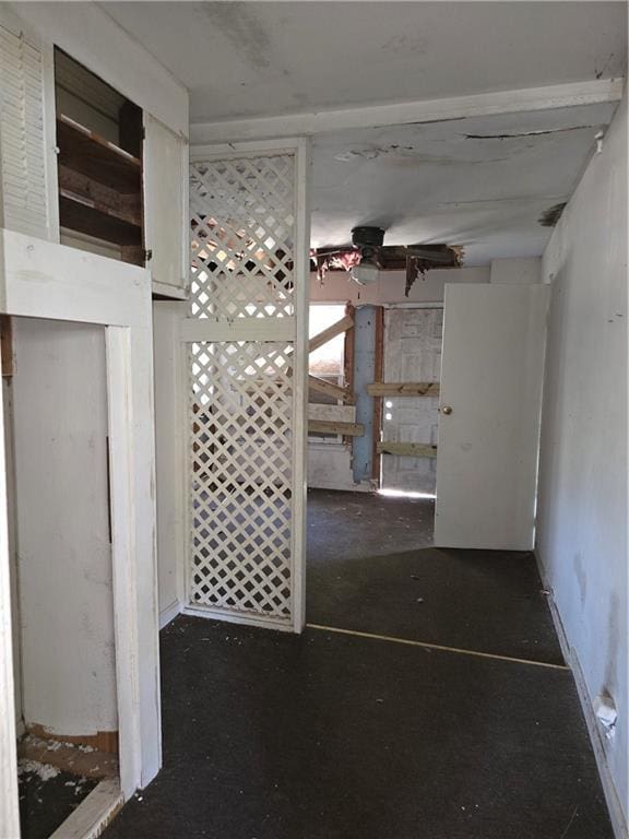 view of spare room