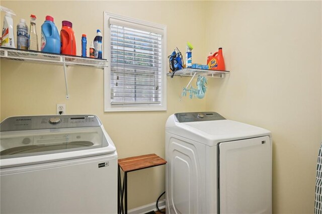 3705 Tate Pl, Austell, GA 30106 - washroom with independent washer and dryer