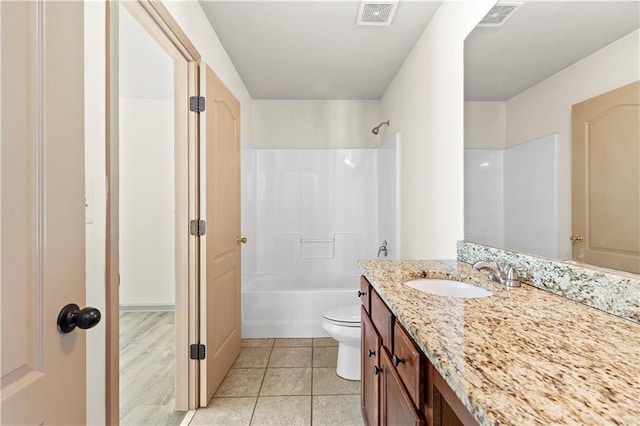 1492 Station Ridge Ct, Lawrenceville, GA 30045 - full bath with vanity,  shower combination, and tile patterned flooring