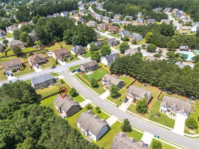1492 Station Ridge Ct, Lawrenceville, GA 30045 - aerial view of property and surrounding area with nearby suburban area