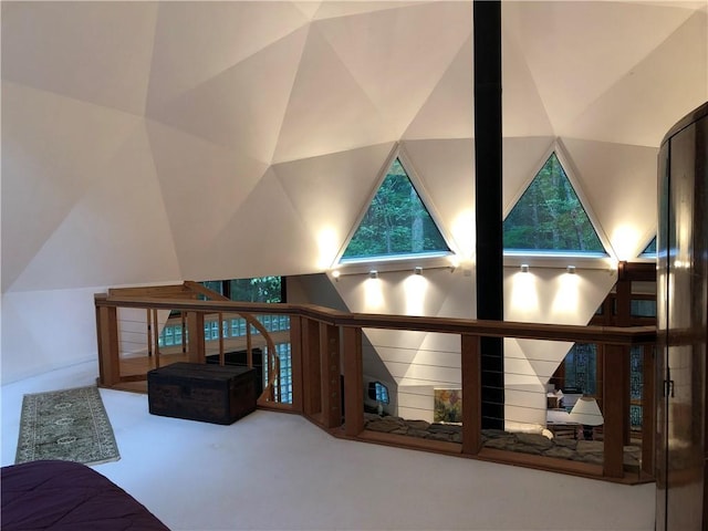 5015 Wright Bridge Rd, Cumming, GA 30028 - carpeted bedroom with lofted ceiling