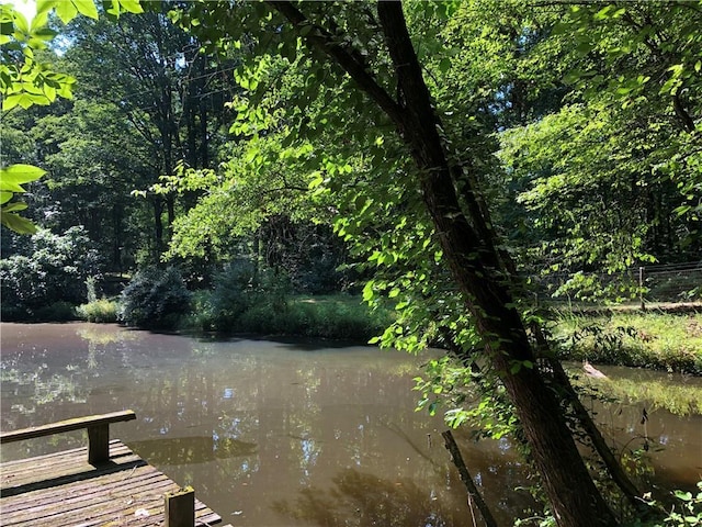 5015 Wright Bridge Rd, Cumming, GA 30028 - water view featuring a dock