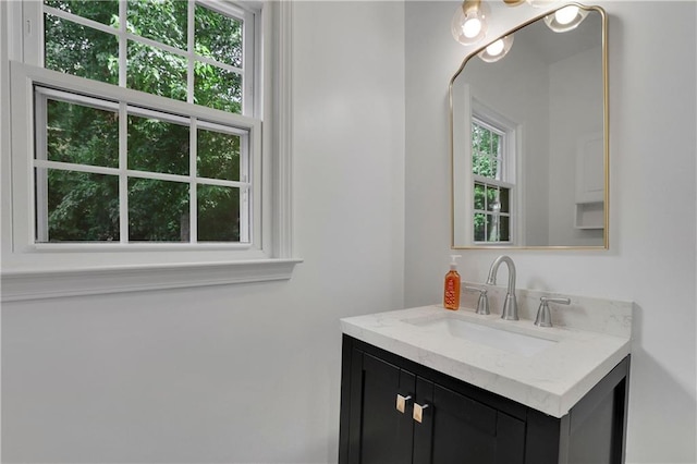 bathroom featuring vanity