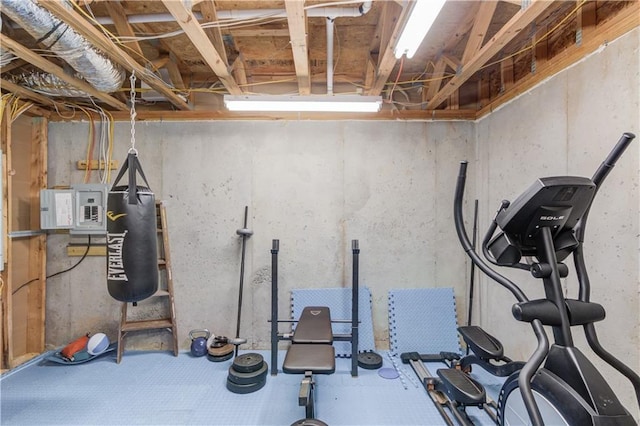 view of exercise room