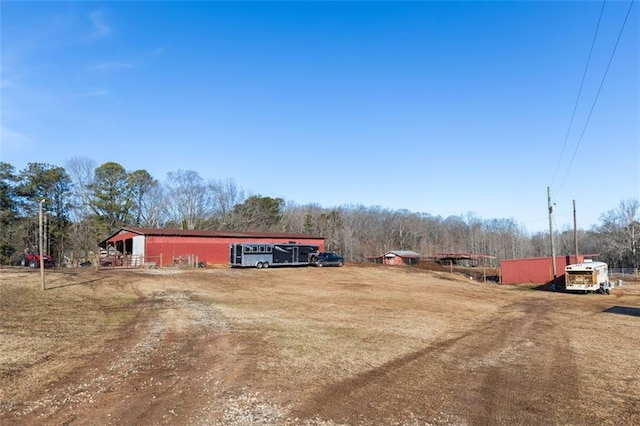 view of parking / parking lot