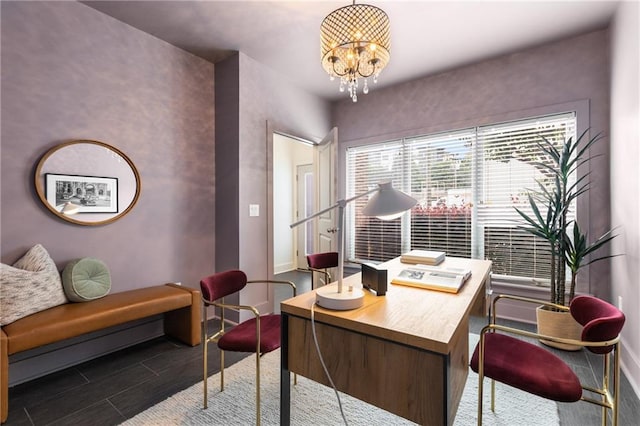616 Angier Ave NE Unit 4, Atlanta, GA 30308 - office space featuring a chandelier and wood finished floors